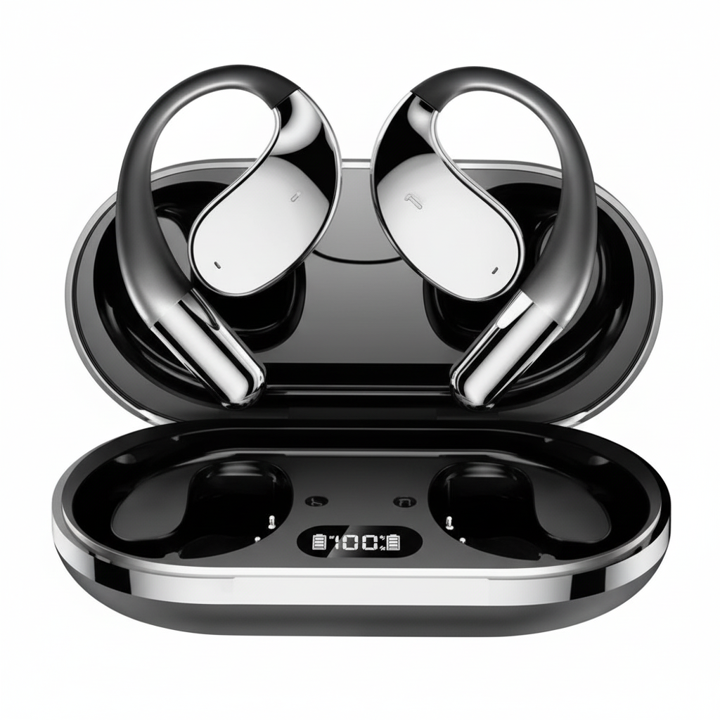 KI Übersetzer Ohrhörer, 144 Sprachen, Geräuschunterdrückung, Bluetooth, sofortiger Übersetzer