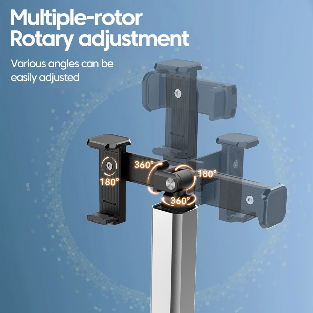 360° drehbarer Handyhalter – Faltbarer Reise-Telefonständer für Flugzeug, Schreibtisch & Selfies – Universal & Tragbar